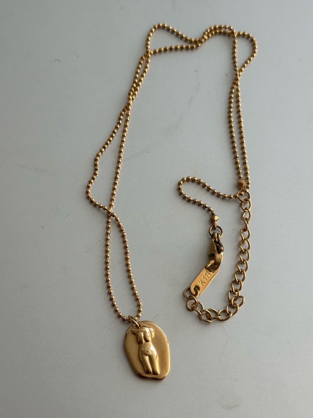 Gold Sculpted Torso Pendant Necklace